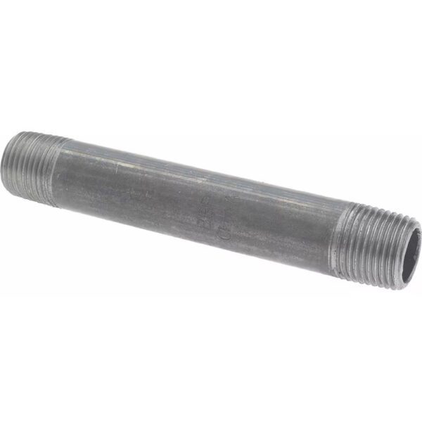 Black Pipe Nipple 1/2" Dia x 5" Long Sch40 *QTY 15* MSCNB04050