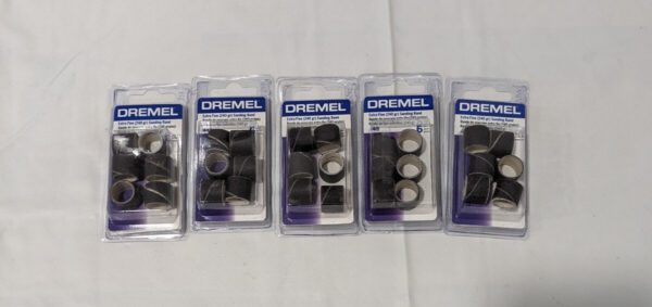 Dremel Extra Fine Sanding Band 240 Grit 1/2" Qty 6 Packs 445