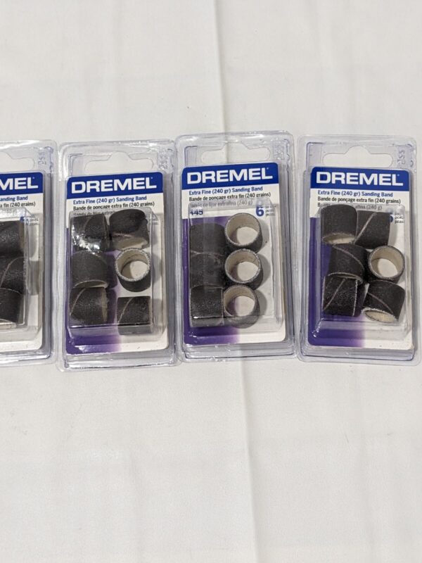 Dremel Extra Fine Sanding Band 240 Grit 1/2" Qty 6 Packs 445