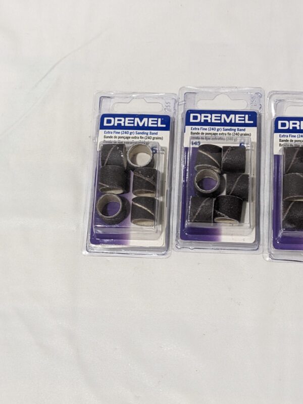 Dremel Extra Fine Sanding Band 240 Grit 1/2" Qty 6 Packs 445