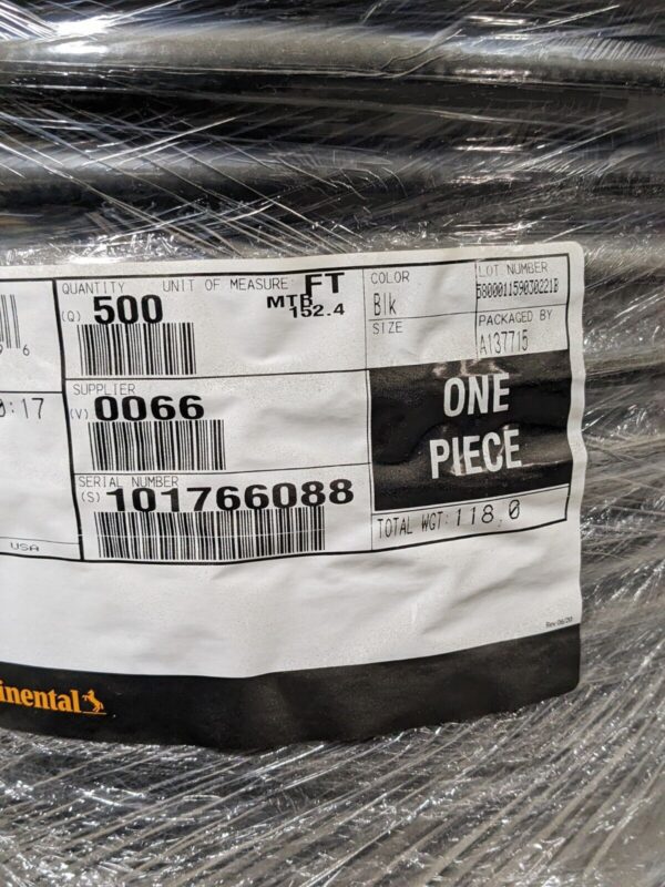 500 Ft of Continental HY-T Black Heater Hose 5/8 In ID 60 PSI Max 20027661