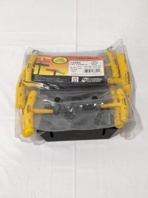 BONDHUS 10 Piece T-Handle Hex Key Set 13390