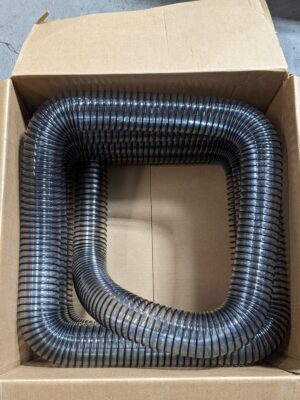 Hi-Tech Duravent Vacuum Duct Hose 25 Ft. x 3 In. Clear PVC 039003000001