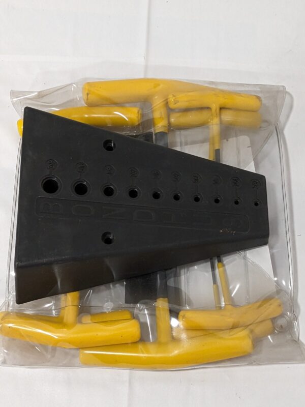 BONDHUS 10 Piece T-Handle Hex Key Set 13390