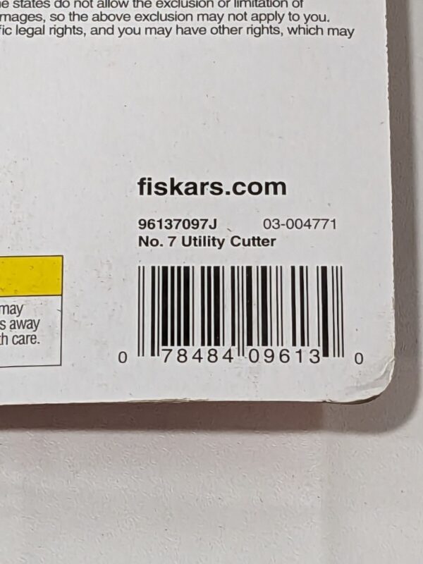 Fiskars 7 In. Stainless Steel Spring Action Utility Cutter 96137097J