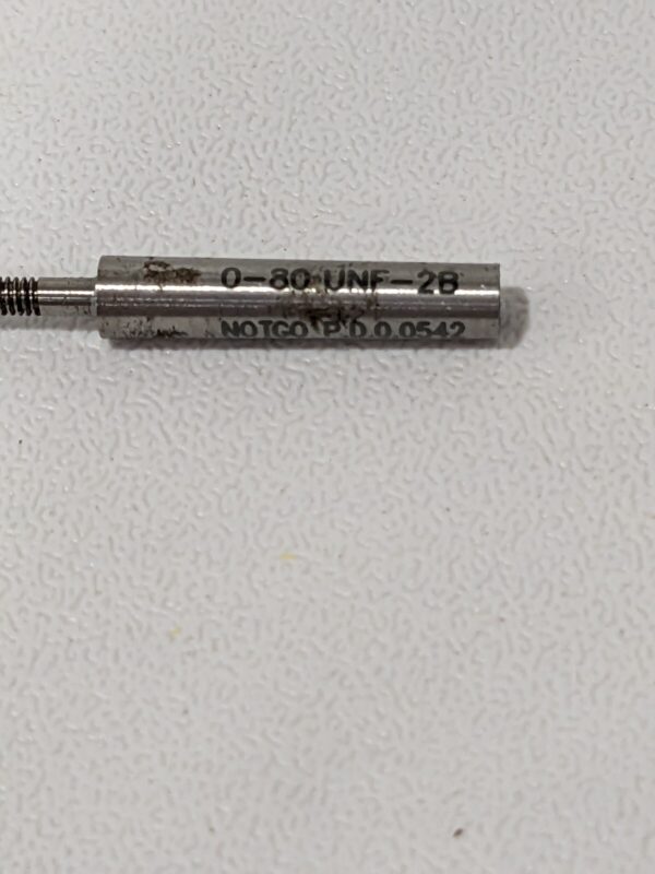 SPI Plug Thread Gage: #0-80 Thread, 2B Class, Single End, No Go 34-194-1