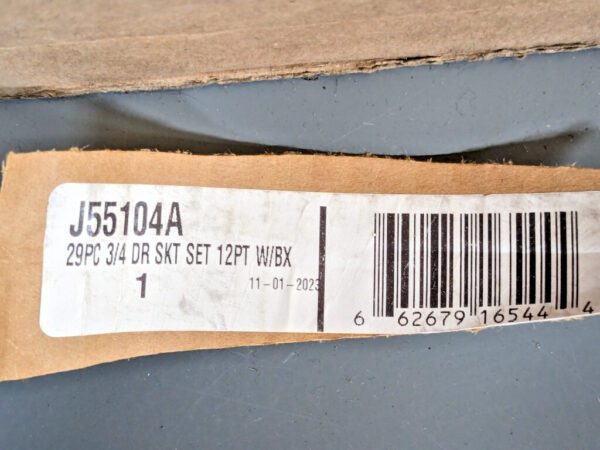Proto 29 Piece 3/4″ Drive Socket Set 12 Point w/Metal Box J55104A