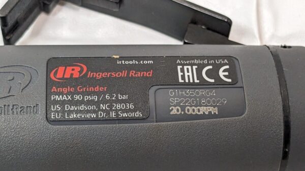 Ingersoll Rand Straight Die Grinder 20000 RPM G1H350RG4
