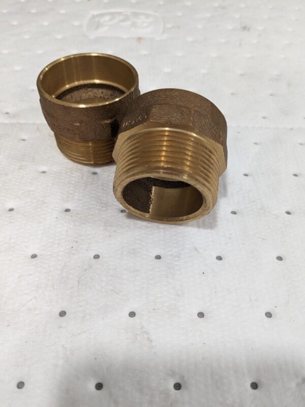 NIBCO Drain, Waste & Vent Hex Adapter: 1-1/2 x 1-1/4" Fitting Qty 2 E030600