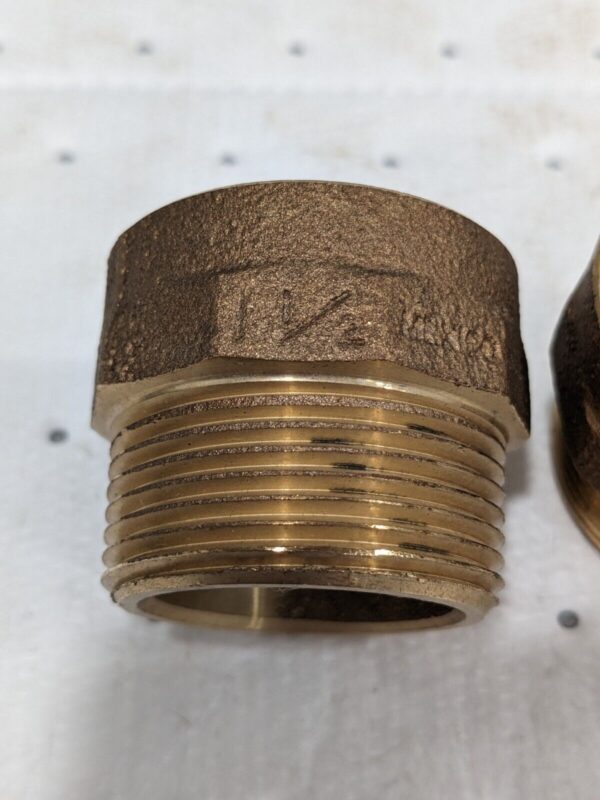 NIBCO Drain, Waste & Vent Hex Adapter: 1-1/2 x 1-1/4" Fitting Qty 2 E030600