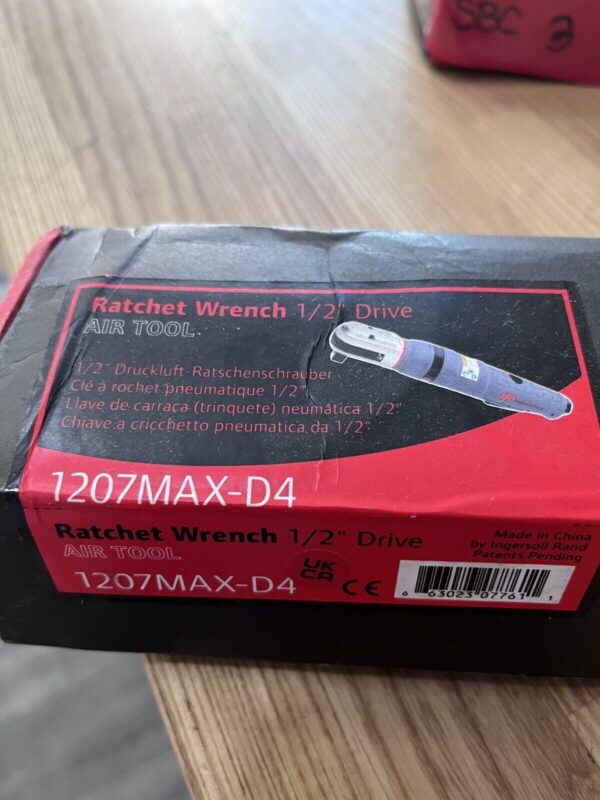 Ingersoll Rand Air Ratchet: 1/2" Drive, 65 ft/lb 1207MAX-D4
