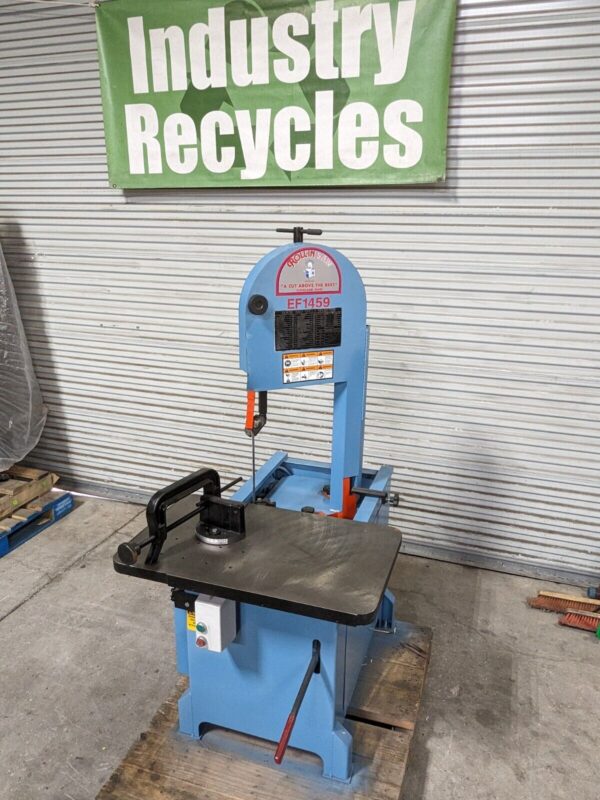 Roll-In Saw Gravity Feed Vertical Bandsaw 70 - 525 FPM 1 HP 115/230v EF1459