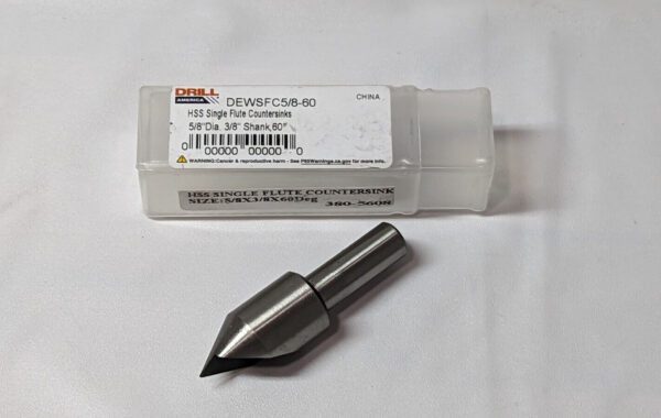 Drill AmericaCountersink 5/8-60 HSS Single Flute DEWSFC5/8-60