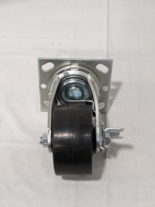 Swivel Top Plate Caster Polyurethane, 4" Wheel Dia, 2" Wheel Width VES4X2PODTBK
