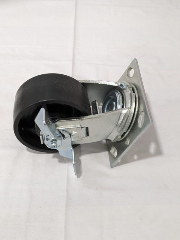 Swivel Top Plate Caster Polyurethane, 4" Wheel Dia, 2" Wheel Width VES4X2PODTBK