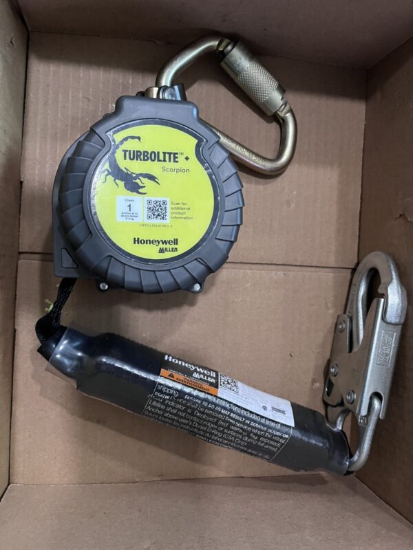 Miller Steel Carabiner Unit Connector with Steel Locking Snap Hook 9' Lifeline