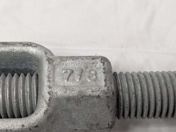 Galvanized Steel Jaw & Jaw Turnbuckle 7/8" x 6" x 7200 lbs WLL 031127