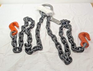 Lift-All Alloy Welded Double Oblong Chain Sling 3/8" Diam X 5 Ft 38DOGW10X5