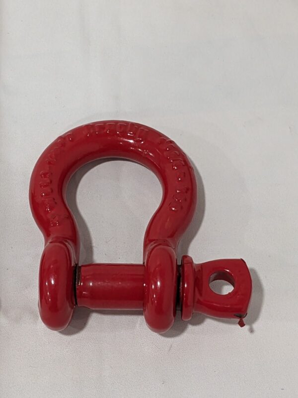 Crosby 5/8" Anchor Shackle, Pin Screw, 3-1/4 Ton, Red Qty 2 1018482