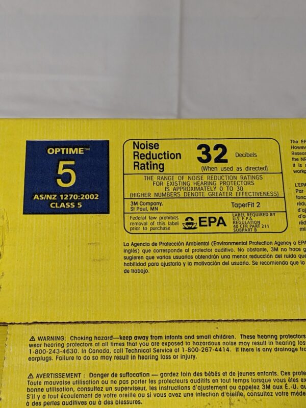 3M TaperFit 2 Corded Earplugs 200 Pairs 312-1224