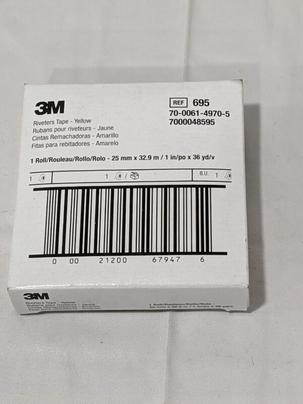 3M Polyethylene Film Tape: 1" Wide, 110' Long, 3.0000 mil Thick 7000048595