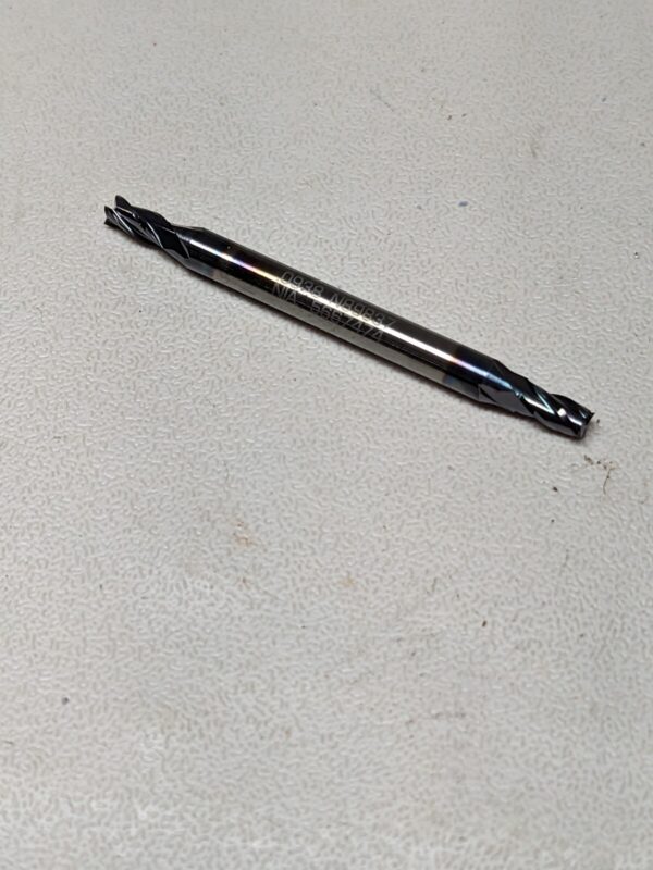 Niagara Double Ended Square End Mill 3/32X1/8X3/16X1-1/2 Qty 2 N89837