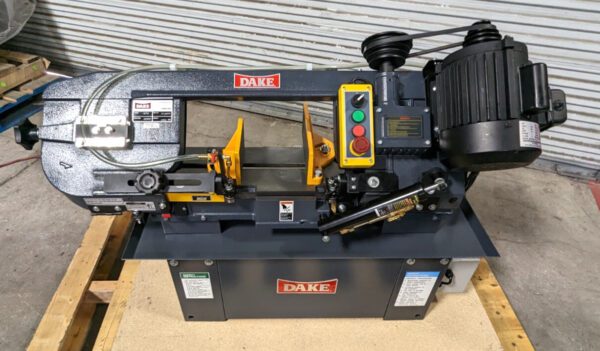 Dake 7" x 12" Horizontal Bandsaw 4spd Step Pulley Drive 110V 1PH 983100