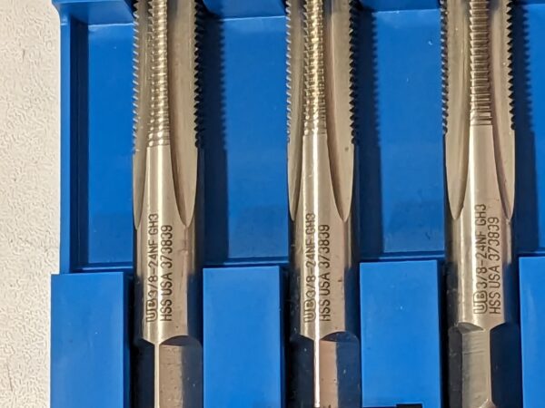 UNION BUTTERFIELD Tap Set: 3/8-24 UNF, 4 FL, Bottoming Plug & Taper 6006957