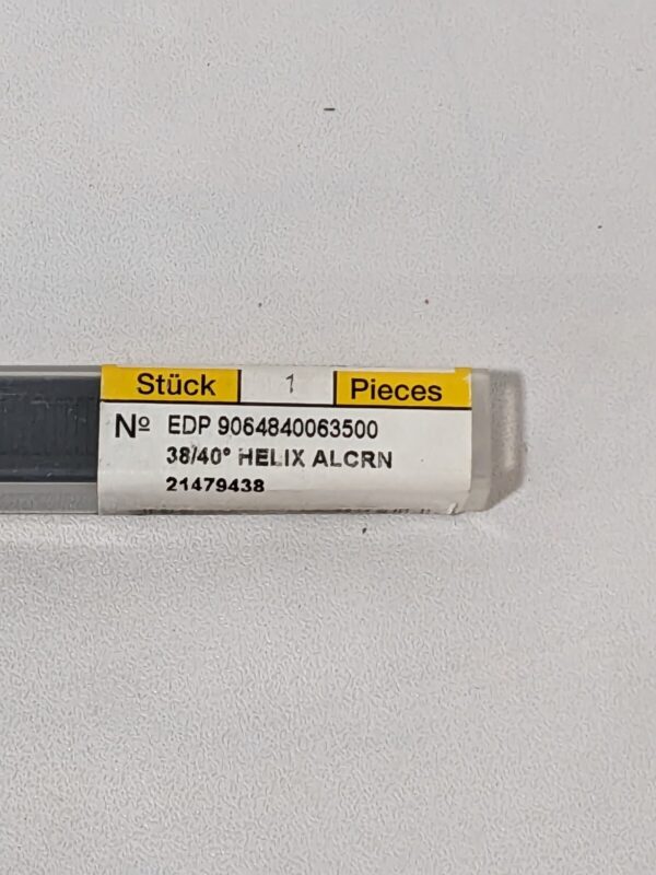 GUHRING Corner Chamfer End Mill: 1/4" Dia, 3/4" LOC, 4 Flute 9064840063500