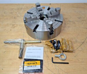 Hertel Independent Manual Lathe Chuck 10" Diam 4-Jaw D1-6 1500 Max RPM 97019004