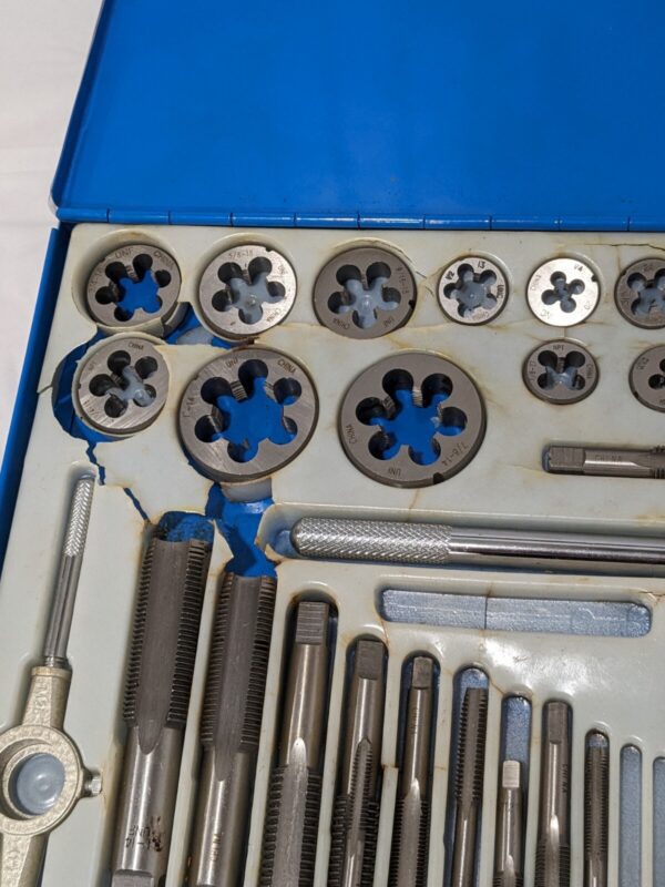 Tap and Die Set #4-40 to 1-14 Tap NPT UNC UNF INCOMPLETE 03959038