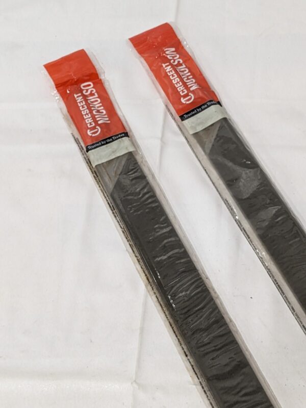 Crescent 12" Flat Fine Cut Long Angle Lathe Hand File Qty 2 07851N