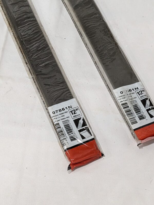 Crescent 12" Flat Fine Cut Long Angle Lathe Hand File Qty 2 07851N