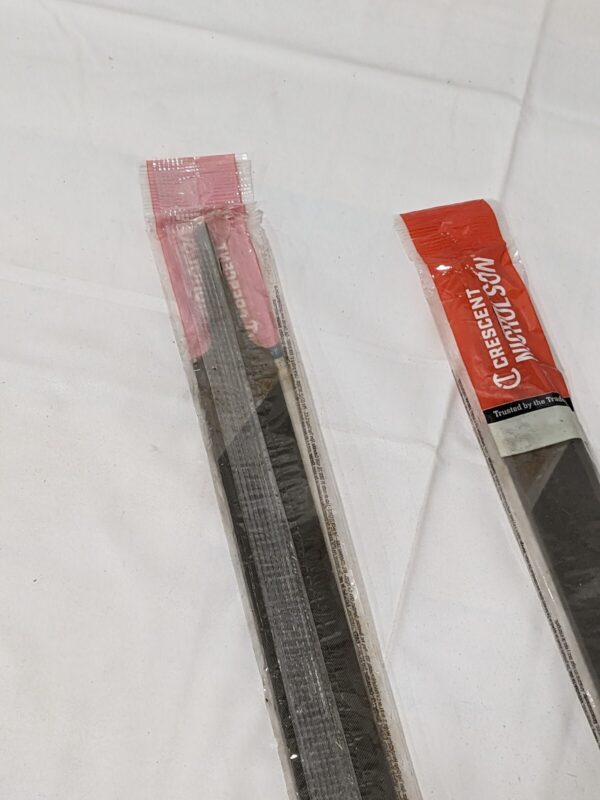 Crescent 12" Flat Fine Cut Long Angle Lathe Hand File Qty 2 07851N