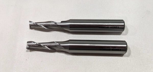 HERTEL Square End Mill Cobalt 2FL 1/4"Dia x 3/4"LOC x 3/8"Shank *QTY 2* 91199125