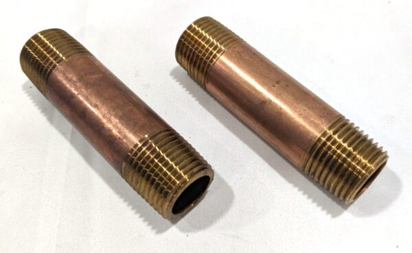 MERIT BRASS Pipe Nipple 1/2" NPT Thread 3" OAL *QTY 2* 2108-300