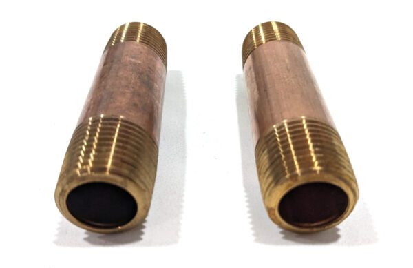 MERIT BRASS Pipe Nipple 1/2" NPT Thread 3" OAL *QTY 2* 2108-300