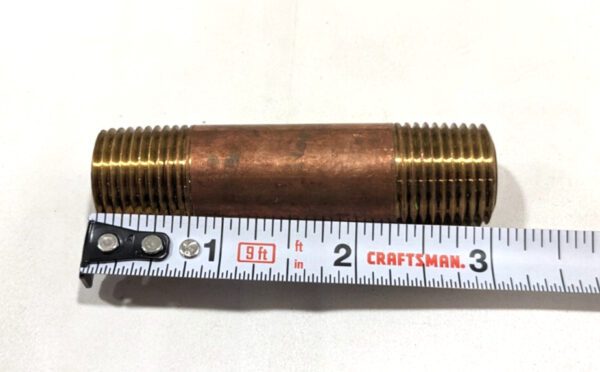 MERIT BRASS Pipe Nipple 1/2" NPT Thread 3" OAL *QTY 2* 2108-300