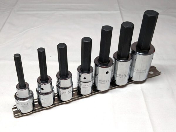 PROTO Hex Bit 7pc Set 1/2" Drive 1/4" to 5/8" Hex J5441-7