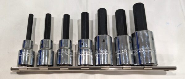 PROTO Hex Bit 7pc Set 1/2" Drive 1/4" to 5/8" Hex J5441-7