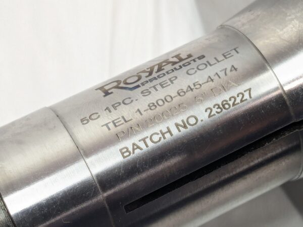 Royal Products 5C Step Collet Steel 5" Head Diam 20025