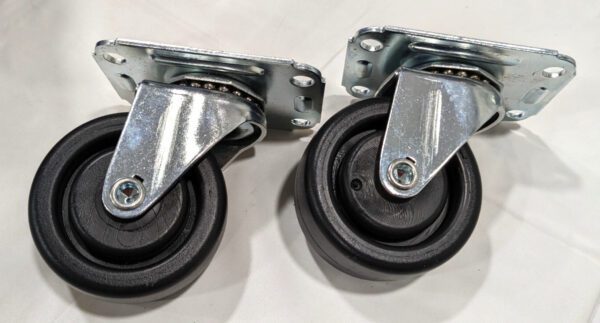 Swivel Top Plate Caster 3" Dia x 1-1/4" Width 250Lb Cap *QTY 2* C53PP3S2