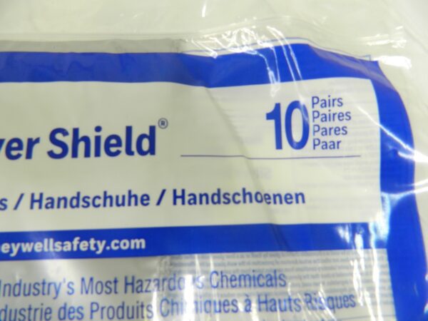 NORTH Chemical Resistant Gloves: 2.7 mil Thick Silver 16" Sz 10 Qty 10 SSG/10