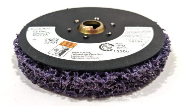 3M SCOTCH-BRITE S-XCS CX-DN 4-1/2" Dia Course Clean & Strip 048011-33194