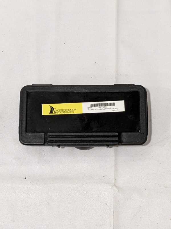Interstate 3 Pc Tap Set: 1/4-20 UNC, 4 Flute, HSS, Bright Finish 04470233