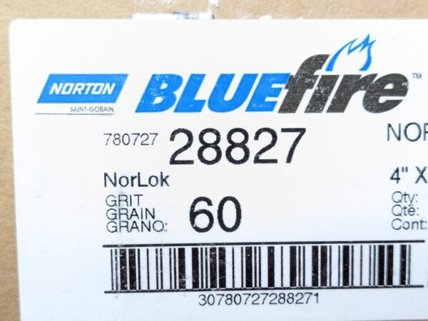 Norton BlueFire R823P ZA Cloth Narrow Benchstand Belt 4" X 36" 60G 78072728827
