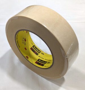 3M Scotch 234 Masking Tape Tan 1.41" x 60yd 5.9 mil Thick 1 Roll 7000124039