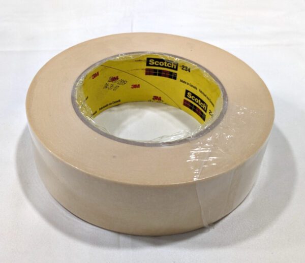 3M Scotch 234 Masking Tape Tan 1.41" x 60yd 5.9 mil Thick 1 Roll 7000124039