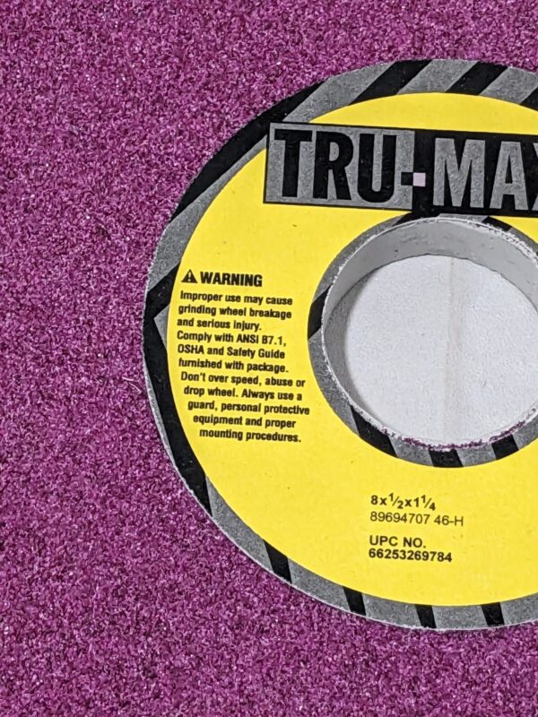 TRU-MAXX Surface Grinding Wheel 8" Dia 1/2" Thick 1-1/4" Arbor 46G 66253269784