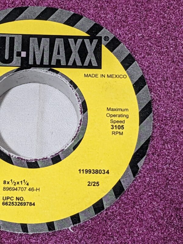 TRU-MAXX Surface Grinding Wheel 8" Dia 1/2" Thick 1-1/4" Arbor 46G 66253269784